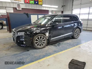 2018 Audi Q7 Prestige z VIN WA1VAAF74JD014629, wystawiony jako Copart lot #51574855 z przebiegiem Nie podano mil oraz Szkoda całkowita • Salvage title. Historia ofert i sprzedaży dostępna na DreamBid. Obrazek 1.