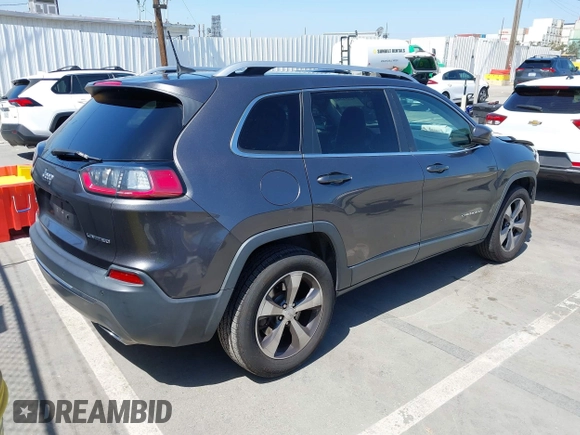 2019 Jeep Cherokee Limited with VIN 1C4PJMDX7KD167722, listed as a IAAI auction lot 42354242 with 68,775 mi miles and . Bid and sale history available at DreamBid. Image 4.