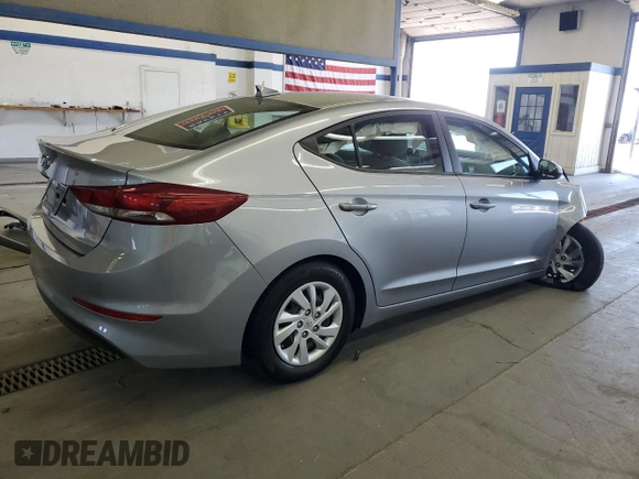 2017 Hyundai Elantra SE with VIN 5NPD74LF9HH076318, listed as a Copart auction lot 58965025 with 73,032 mi miles and Salvage title. Bid and sale history available at DreamBid. Image 3.