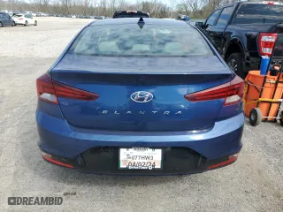 2020 Hyundai Elantra Value Edition with VIN 5NPD84LF5LH572691, listed as a Copart auction lot 47551684 with 68,412 mi miles and Salvage Title. Bid and sale history available at carsss.com. Image 6.