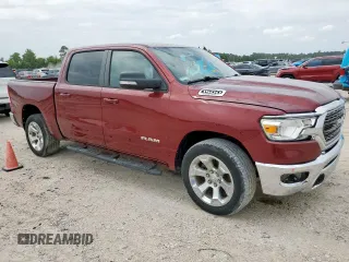 2021 Ram 1500 Lone Star with VIN 1C6RREFT3MN574412, listed as a Copart auction lot 65439215 with 97,391 mi miles and Salvage title. Bid and sale history available at DreamBid. Image 4.