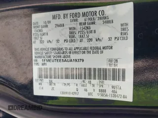 2010 Ford Explorer Eddie Bauer z VIN 1FMEU7EE5AUA19379, wystawiony jako IAAI lot #42638899 z przebiegiem 183 967 mil mil oraz . Historia ofert i sprzedaży dostępna na DreamBid. Obrazek 9.