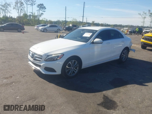 2015 Mercedes-Benz C-Class C 300 Luxury with VIN 55SWF4KB6FU020602, listed as a IAAI auction lot 41899959 with 150,516 mi miles. Bid and sale history available at carsss.com. Image 2.