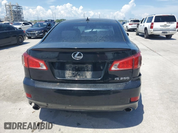 2013 Lexus IS 250 with VIN JTHBF5C2XD5192018, listed as a Copart auction lot 62072985 with 142,209 mi miles and Salvage title. Bid and sale history available at DreamBid. Image 6.