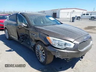 2015 Kia K900 Luxury z VIN KNALW4D45F6022370, wystawiony jako IAAI lot #41823984 z przebiegiem Nie podano mil oraz . Historia ofert i sprzedaży dostępna na DreamBid. Obrazek 1.