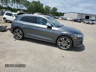 2018 Audi SQ5 Premium Plus with VIN WA1A4AFY6J2084420, listed as a Copart auction lot 68726034 with Not Provided miles and Salvage Title. Bid and sale history available at DreamBid. Image 4.