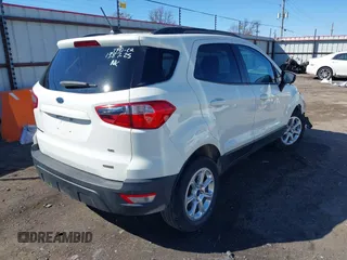 2020 Ford EcoSport SE with VIN MAJ3S2GE0LC322232, listed as a IAAI auction lot 41727787 with 37,163 mi miles. Bid and sale history available at carsss.com. Image 4.