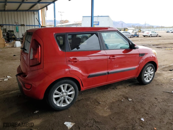 2013 Kia Soul + with VIN KNDJT2A64D7583874, listed as a Copart auction lot 51362835 with 129,247 mi miles and Salvage Title. Bid and sale history available at carsss.com. Image 3.