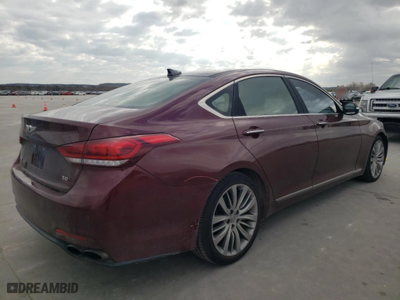 2017 Genesis G80 5.0L Ultimate with VIN KMHGN4JF5HU173913, listed as a Copart auction lot 86109034 with 119,542 mi miles and Salvage Title. Bid and sale history available at carsss.com. Image 3.