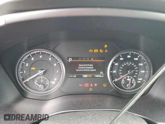 2023 Hyundai Santa Fe SE with VIN 5NMS1DAJ6PH560765, listed as a Copart auction lot 62218415 with 14,808 mi miles and Salvage title. Bid and sale history available at DreamBid. Image 9.