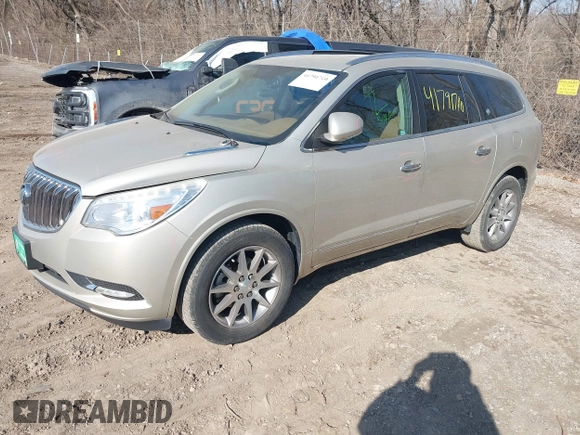 2014 Buick Enclave Leather with VIN 5GAKRBKD7EJ237632, listed as a IAAI auction lot 41791710 with 111,435 mi miles and . Bid and sale history available at DreamBid. Image 18.