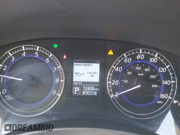 2016 Infiniti QX50 with VIN JN1BJ0RP0GM230651, listed as a IAAI auction lot 41772131 with 72,408 mi miles. Bid and sale history available at carsss.com. Image 7.