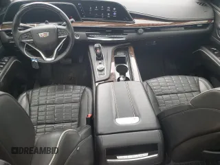 2021 Cadillac Escalade Sport Platinum with VIN 1GYS3GKLXMR378824, listed as a Copart auction lot 55270325 with 77,986 mi miles and Clean title. Bid and sale history available at DreamBid. Image 8.