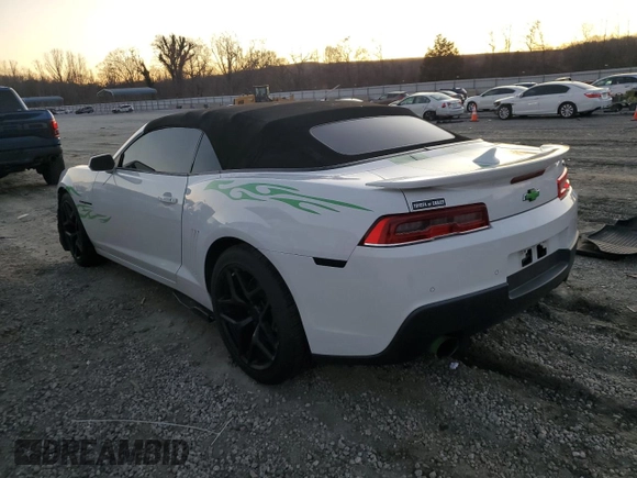 2014 Chevrolet Camaro LT z VIN 2G1FC3D34E9198935, wystawiony jako Copart lot #48108225 z przebiegiem 122 477 mil mil oraz Szkoda całkowita • Salvage title. Historia ofert i sprzedaży dostępna na DreamBid. Obrazek 2.