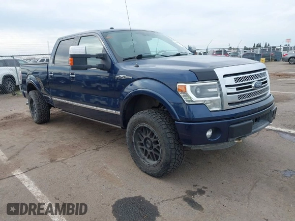 2014 Ford F-150 XL with VIN 1FTFW1ET7EFA52599, listed as a IAAI auction lot 41848890 with 154,353 mi miles. Bid and sale history available at carsss.com. Image 1.