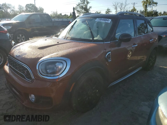 2017 MINI Countryman Cooper S with VIN WMZYT5C34H3D80809, listed as a Copart auction lot 73849884 with 0 mi miles and Salvage Title. Bid and sale history available at carsss.com. Image 1.
