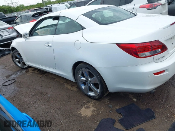 2010 Lexus IS 350 C with VIN JTHFE2C27A2501055, listed as a IAAI auction lot 42149205 with 123,778 mi miles and . Bid and sale history available at DreamBid. Image 15.