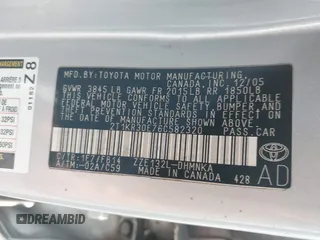 2006 Toyota Matrix STD z VIN 2T1KR30E76C582320, wystawiony jako IAAI lot #41423912 z przebiegiem 210 504 mil mil oraz . Historia ofert i sprzedaży dostępna na DreamBid. Obrazek 9.