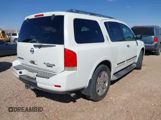 2011 Nissan Armada SV with VIN 5N1BA0ND8BN604883, listed as a IAAI auction lot 41765068 with 195,752 mi miles and . Bid and sale history available at DreamBid. Image 4.