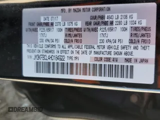 2017 Mazda CX-5 Touring z VIN JM3KFBCL4H0184922, wystawiony jako Copart lot #50166195 z przebiegiem 86 270 mil mil oraz Szkoda całkowita • Salvage title. Historia ofert i sprzedaży dostępna na DreamBid. Obrazek 13.