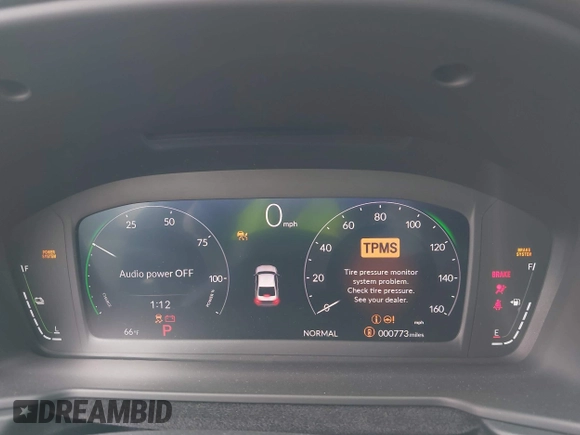 2025 Honda Accord Touring with VIN 1HGCY2F82SA033286, listed as a IAAI auction lot 42110972 with 773 mi miles and . Bid and sale history available at DreamBid. Image 7.