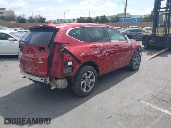 2018 Honda CR-V EX-L with VIN 2HKRW2H85JH695138, listed as a IAAI auction lot 41655606 with 75,080 mi miles. Bid and sale history available at carsss.com. Image 4.