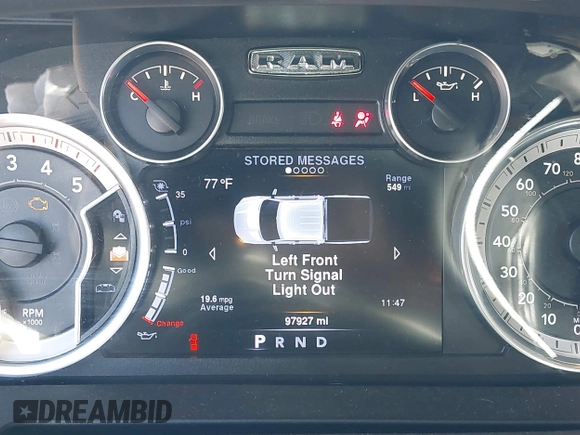 2016 Ram 2500 Big Horn with VIN 3C6UR5DL0GG191506, listed as a IAAI auction lot 42034140 with 97,927 mi miles and . Bid and sale history available at DreamBid. Image 7.