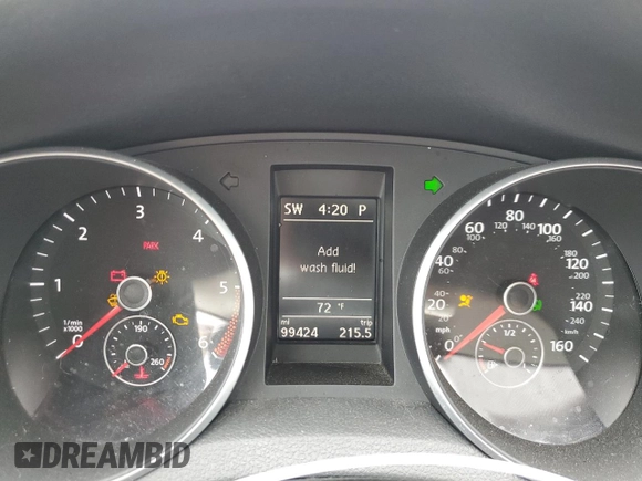 2014 Volkswagen Jetta TDI w/Sunroof & Nav with VIN 3VWPL7AJ3EM624771, listed as a Copart auction lot 55927955 with 99,424 mi miles and Salvage title. Bid and sale history available at DreamBid. Image 9.