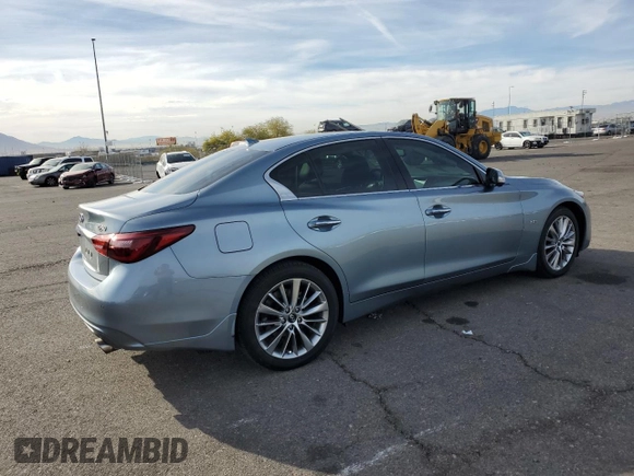 2018 Infiniti Q50 Sport with VIN JN1EV7AP3JM360338, listed as a Copart auction lot 83361504 with 47,008 mi miles and Salvage Title. Bid and sale history available at carsss.com. Image 3.