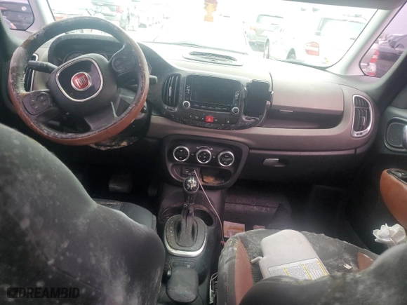 2014 FIAT 500L Trekking with VIN ZFBCFADH7EZ015764, listed as a Copart auction lot 73965314 with 0 mi miles and Salvage Title. Bid and sale history available at carsss.com. Image 8.