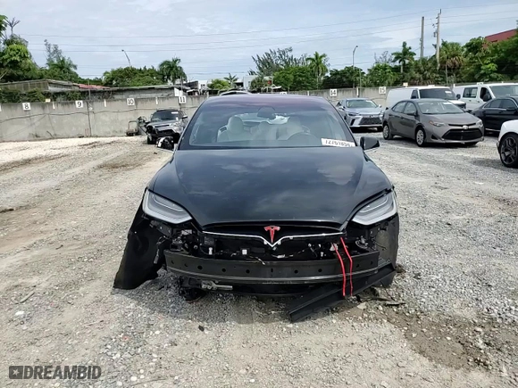 2021 Tesla Model X P90D with VIN 5YJXCAE4XMF324393, listed as a Copart auction lot 72761854 with 48,798 mi miles and Non Repairable. Bid and sale history available at carsss.com. Image 14.