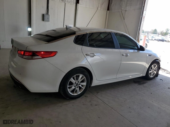 2018 Kia Optima LX with VIN 5XXGT4L37JG236065, listed as a Copart auction lot 50424515 with 75,747 mi miles and Salvage Title. Bid and sale history available at carsss.com. Image 3.