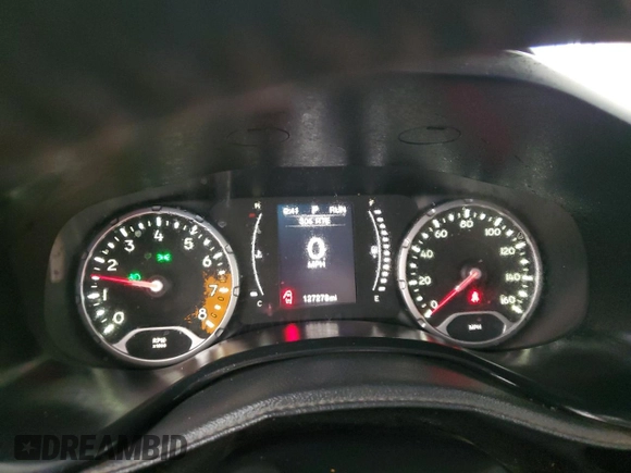 2017 Jeep Renegade Altitude with VIN ZACCJBBB0HPE64660, listed as a Copart auction lot 58768965 with 127,278 mi miles and Salvage title. Bid and sale history available at DreamBid. Image 9.