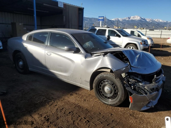 2016 Dodge Charger Police with VIN 2C3CDXKT6GH165644, listed as a Copart auction lot 43661975 with 89,549 mi miles and Salvage Title. Bid and sale history available at carsss.com. Image 4.