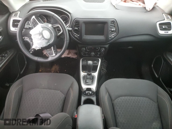 2019 Jeep Compass Sport with VIN 3C4NJCABXKT715569, listed as a Copart auction lot 53742685 with Not provided miles and Salvage title. Bid and sale history available at DreamBid. Image 8.