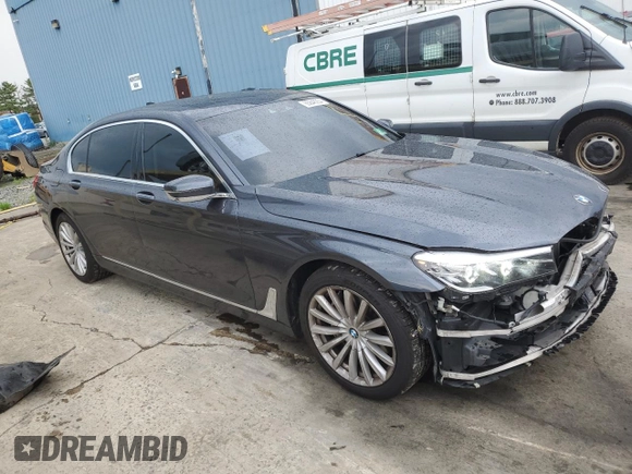 2017 BMW 7 Series 740i xDrive with VIN WBA7E4C32HGU99963, listed as a Copart auction lot 65848354 with 99,396 mi miles and Salvage Title. Bid and sale history available at carsss.com. Image 4.