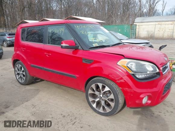 2012 Kia Soul + with VIN KNDJT2A68C7370795, listed as a IAAI auction lot 41540199 with 119,966 mi miles. Bid and sale history available at carsss.com. Image 1.