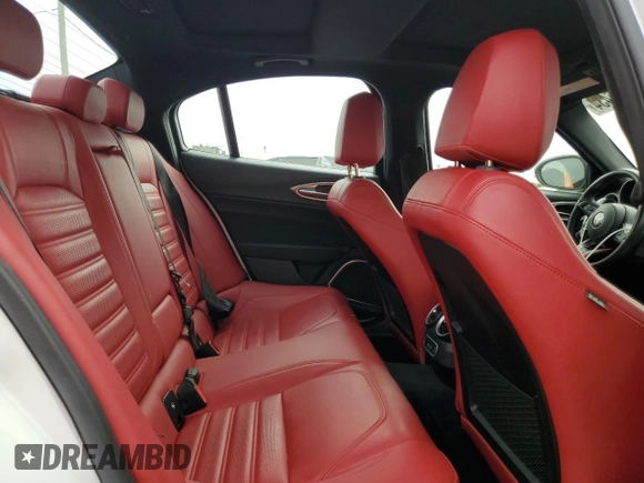 2023 Alfa Romeo Giulia Veloce with VIN ZARFANBNXP7670966, listed as a Copart auction lot 80706434 with 19,459 mi miles and Salvage title. Bid and sale history available at DreamBid. Image 10.