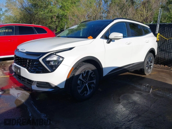2023 Kia Sportage EX with VIN KNDPVCAG5P7077588, listed as a IAAI auction lot 42021931 with 26,195 mi miles and . Bid and sale history available at carsss.com. Image 21.