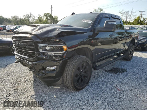 2024 Ram 2500 Laramie with VIN 3C6UR5FL7RG203778, listed as a Copart auction lot 58271405 with 32,057 mi miles and Salvage title. Bid and sale history available at DreamBid. Image 1.