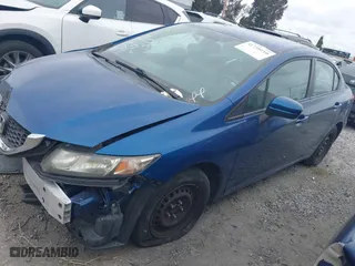 2015 Honda Civic Sedan LX with VIN 19XFB2F5XFE220989, listed as a IAAI auction lot 41739110 with 116,406 mi miles. Bid and sale history available at carsss.com. Image 2.