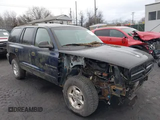 2001 Dodge Durango with VIN 1B4HS28N21F601947, listed as a IAAI auction lot 41689807 with Not Provided miles. Bid and sale history available at carsss.com. Image 1.