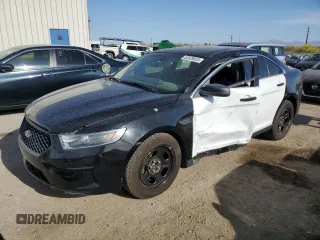 2019 Ford Police Interceptor Sedan with VIN 1FAHP2MK4KG103458, listed as a Copart auction lot 52939635 with 55,296 mi miles and Salvage Title. Bid and sale history available at carsss.com. Image 1.