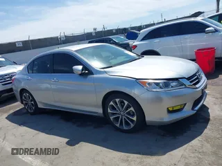 2014 Honda Accord Sport with VIN 1HGCR2F56EA208419, listed as a IAAI auction lot 41936540 with 148,514 mi miles and . Bid and sale history available at DreamBid. Image 13.
