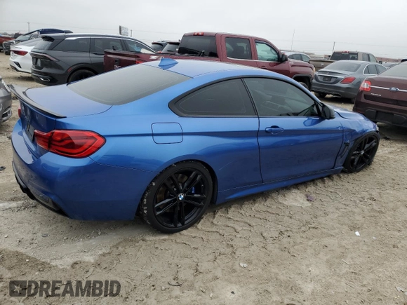 2018 BMW 4 Series 430i with VIN WBA4W3C58JAF91375, listed as a Copart auction lot 44459075 with 40,968 mi miles and Salvage Title. Bid and sale history available at DreamBid. Image 3.