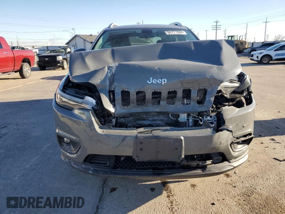 2020 Jeep Cherokee Altitude with VIN 1C4PJMLX3LD502557, listed as a Copart auction lot 86771594 with 53,232 mi miles and Salvage Title. Bid and sale history available at carsss.com. Image 5.