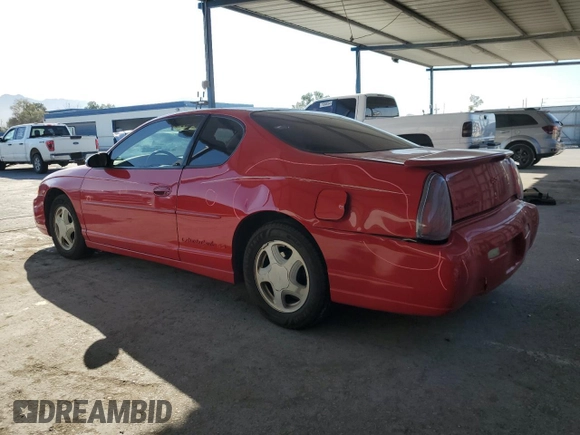 2003 Chevrolet Monte Carlo SS with VIN 2G1WX12K639455156, listed as a Copart auction lot 75675414 with 124,695 mi miles and Salvage Title. Bid and sale history available at carsss.com. Image 2.