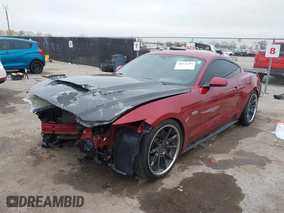 2016 Ford Mustang GT with VIN 1FA6P8CFXG5332566, listed as a IAAI auction lot 41071107 with 50,566 mi miles. Bid and sale history available at carsss.com. Image 18.