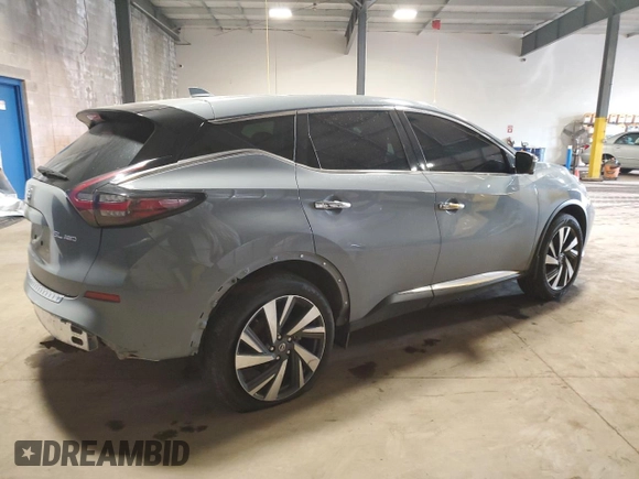 2022 Nissan Murano SL with VIN 5N1AZ2CS1NC106817, listed as a Copart auction lot 59849395 with 32,953 mi miles and Salvage title. Bid and sale history available at DreamBid. Image 3.