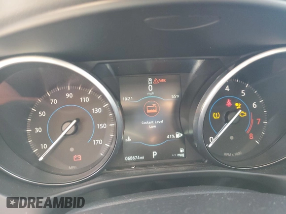 2017 Jaguar XE 25t with VIN SAJAR4BG3HA948489, listed as a Copart auction lot 86930544 with 68,674 mi miles and Salvage Title. Bid and sale history available at DreamBid. Image 9.